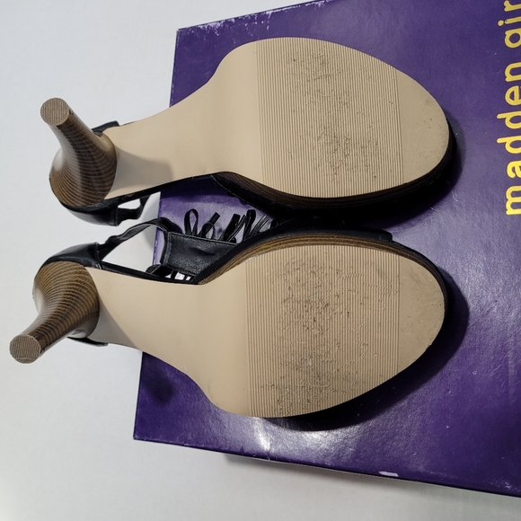 Madden Girl Duram Open Toe T-Strap Stiletto - Size 10 - Picture 3 of 7
